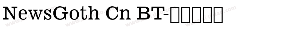 NewsGoth Cn BT字体转换